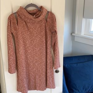 Cowl Neck Sweater Dress 🍂